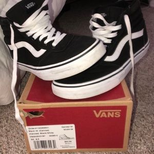 Ward Hi (canvas) black/white vans
